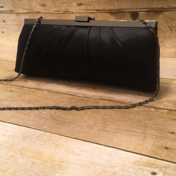 Black Satin Clutch - Picture 4 of 5